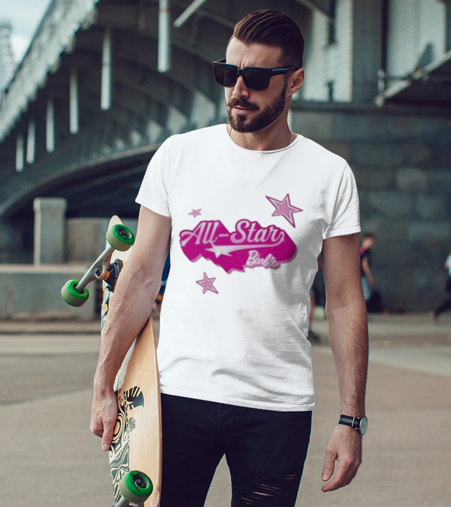 Angel Reese All Star Barbie Pink Star T-Shirt