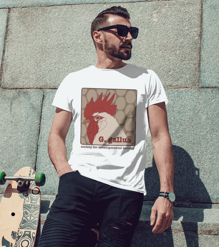G Gallus Society For Developmental Biology Chicken Rooster Oval T-Shirt