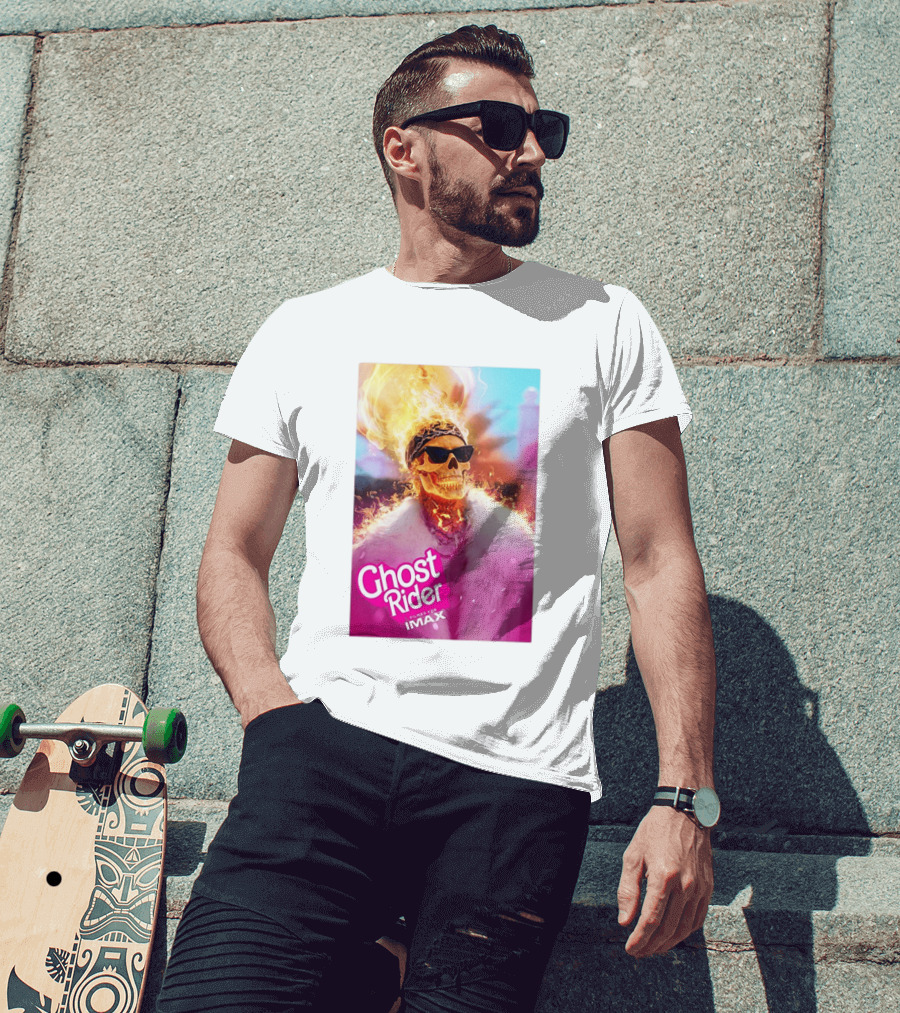 Ryan Gosling Barbie Ghost Rider Filmed For IMAX T-Shirt