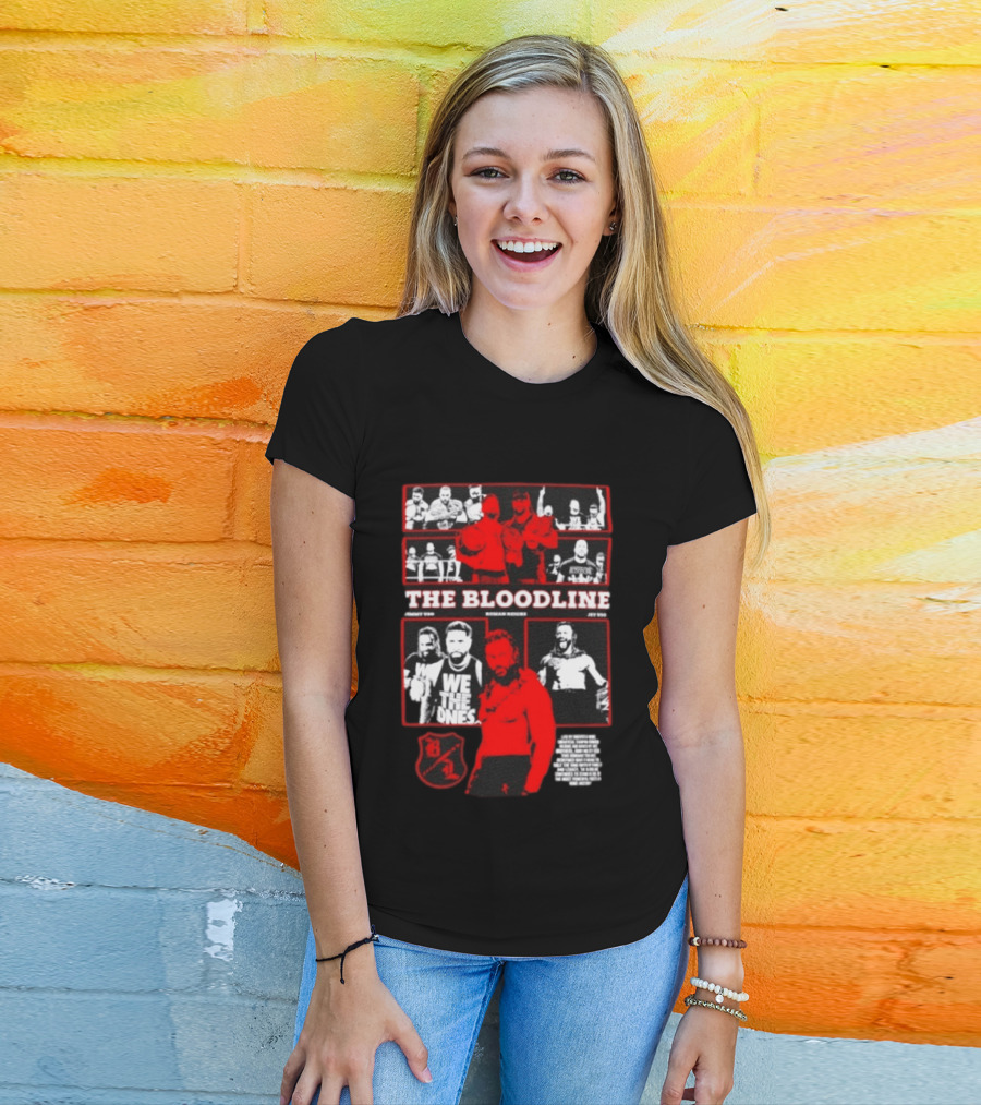 The Bloodline WWE Roman Reigns Jimmy Uso Jey Uso We The Ones Collage 8 1 T-Shirt