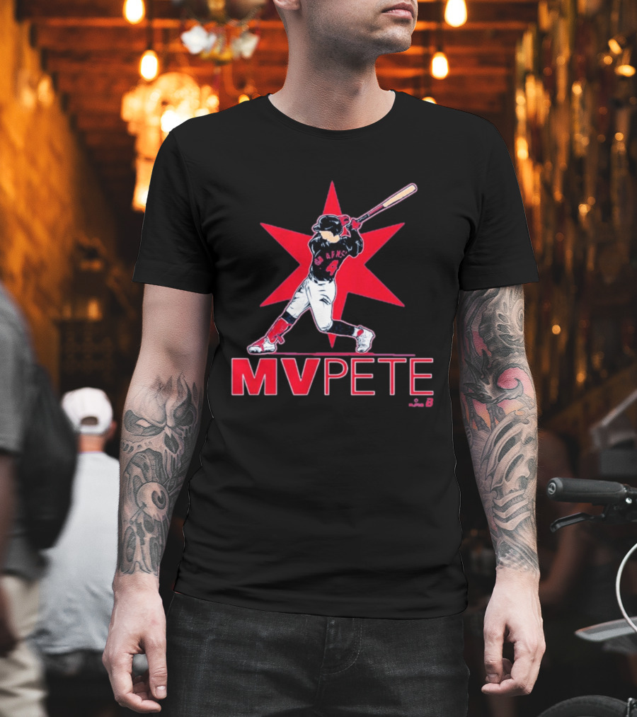 MVPete Baseball Player 4 AFMS Red Star T-Shirt