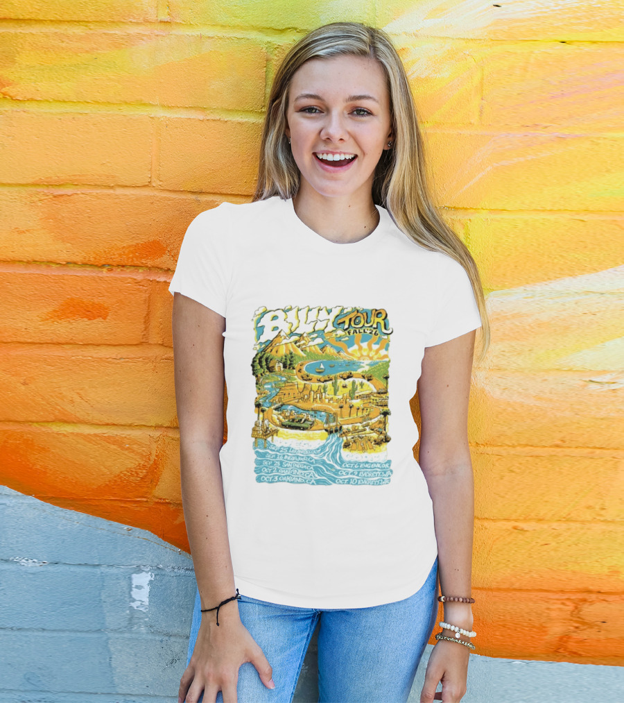 Billy Tour Fall '26 West Coast Concert Dates San Diego Oakland Eugene Everett T-Shirt