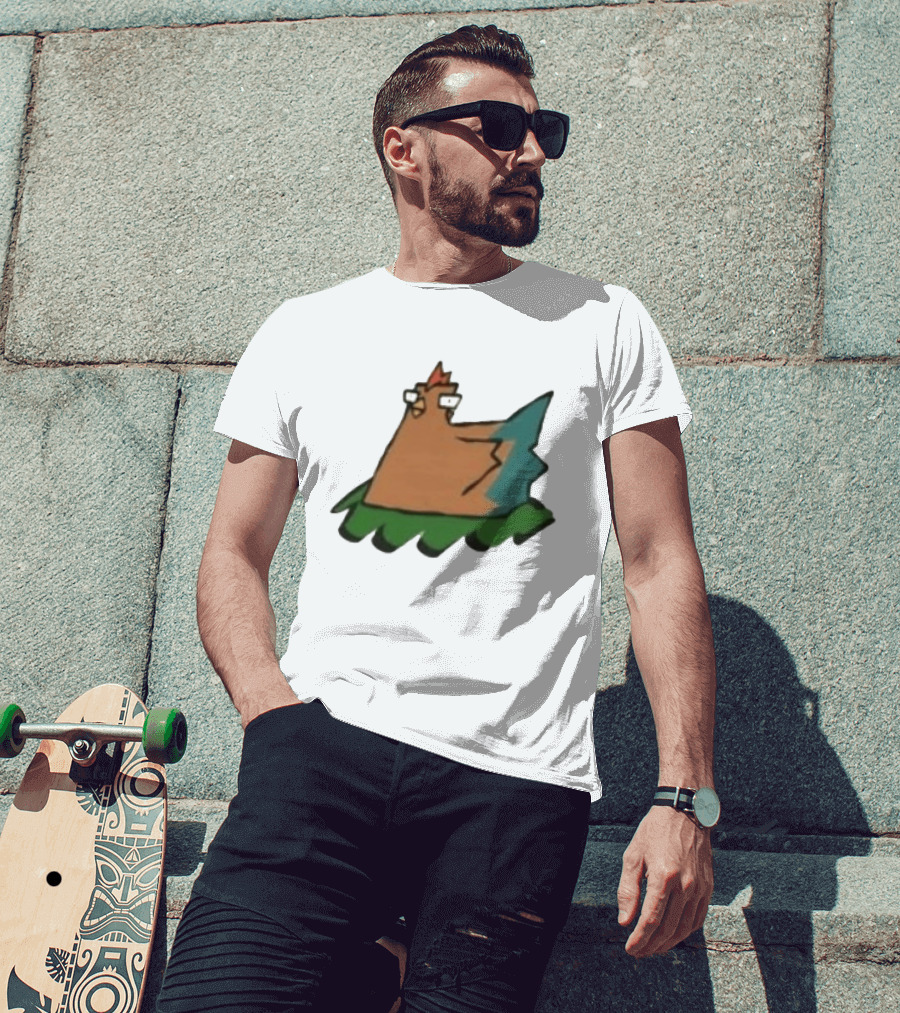 Cartoon Chicken In Nest Bird T-Shirt
