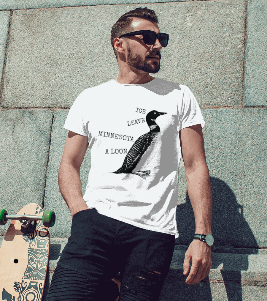 Ice Leave Minnesota A Loon T-Shirt