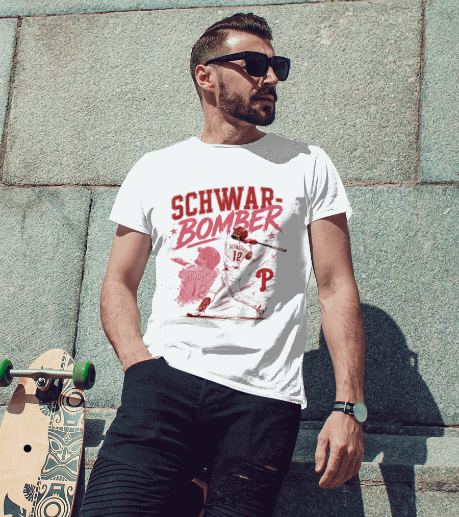 Schwar Bomber Kyle Schwarber Philadelphia Phillies Baseball T-Shirt