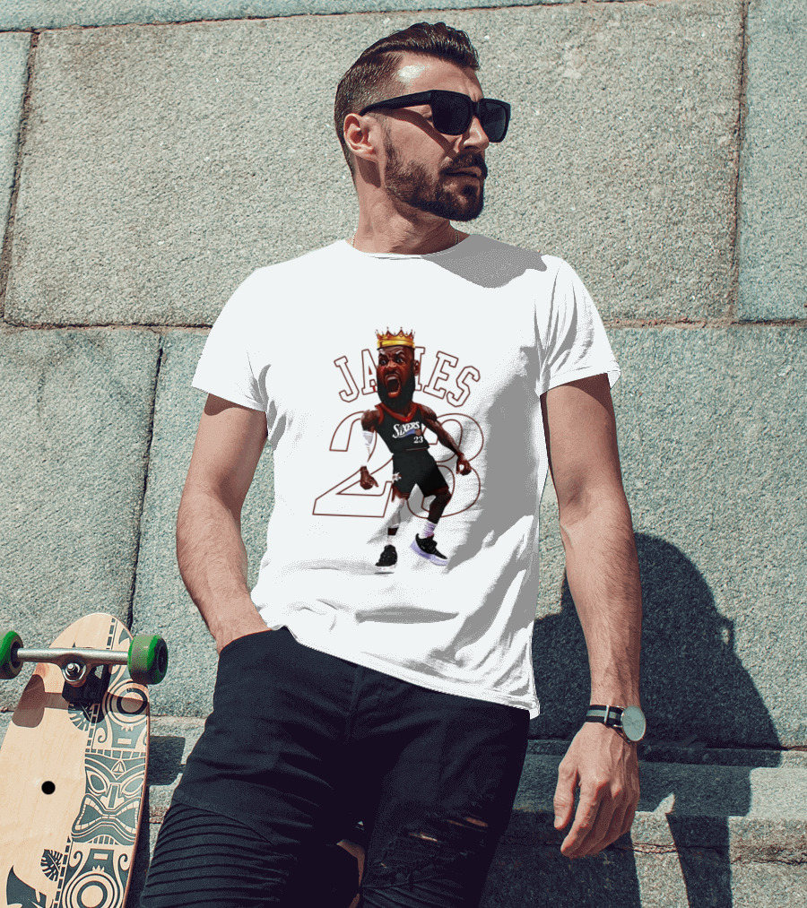 LeBron James Philadelphia Sixers 23 King Basketball Legend T-Shirt