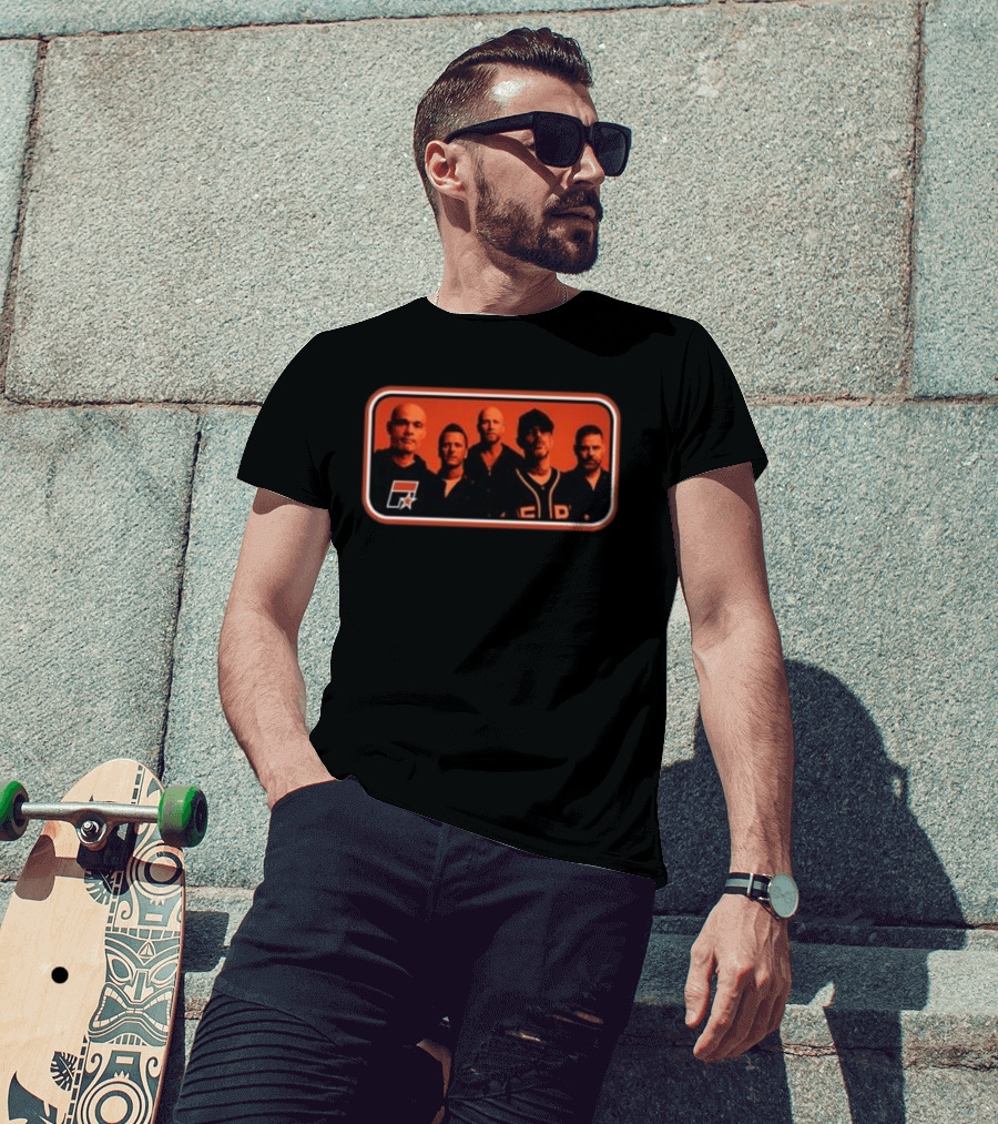 Five Store Stripe Photo 2026 Black F Symbol And Star Band T-Shirt