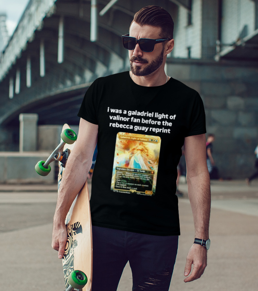 Galadriel Light Of Valinor Magic The Gathering Rebecca Guay Reprint 3/3 Legendary Creature Elf Noble T-Shirt