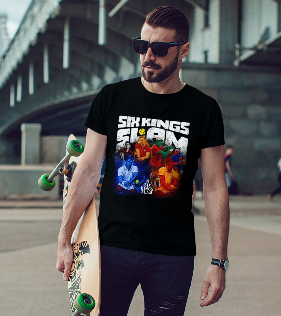 Six Kings Slam Tennis 2026 Iconic Players Edition T-Shirt