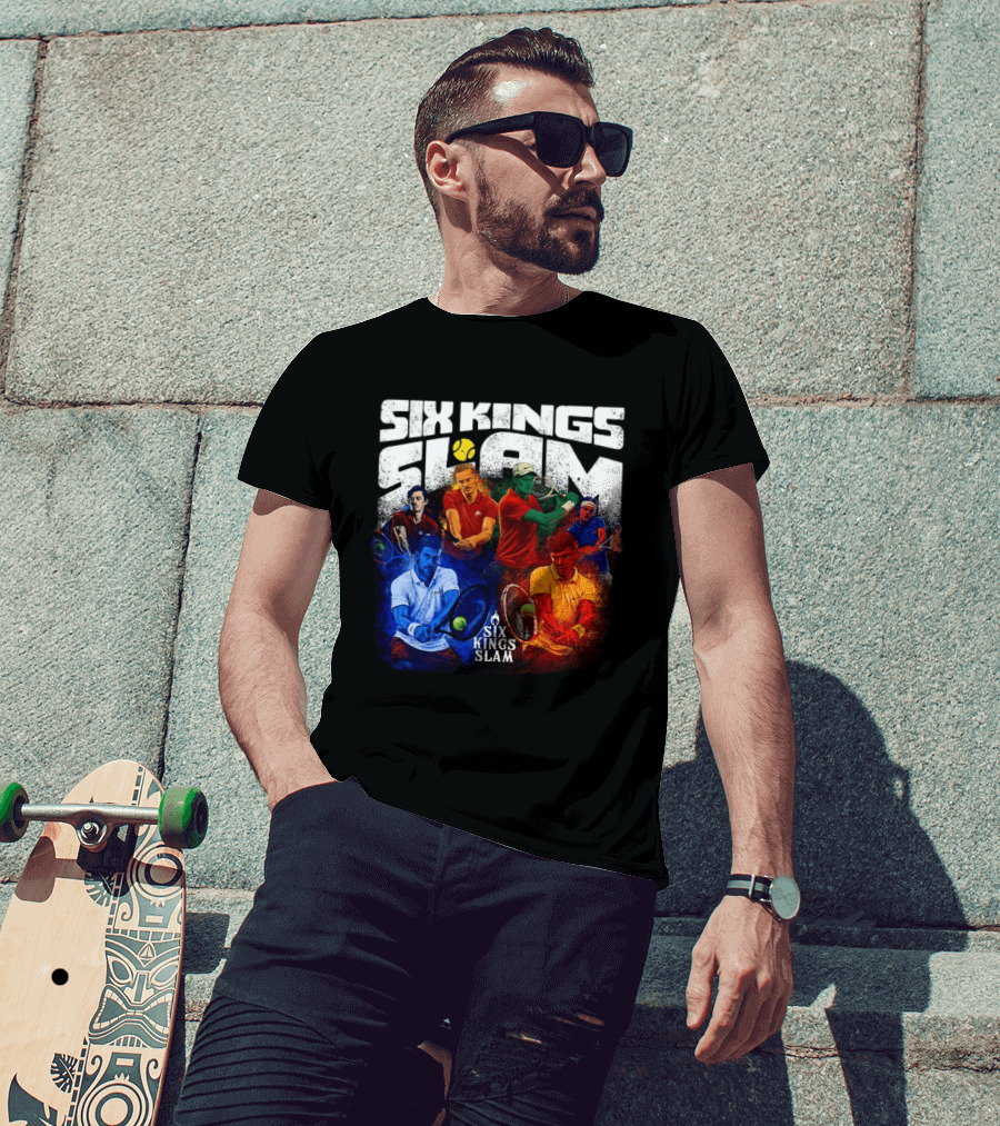 Six Kings Slam Tennis 2026 Iconic Players Edition T-Shirt