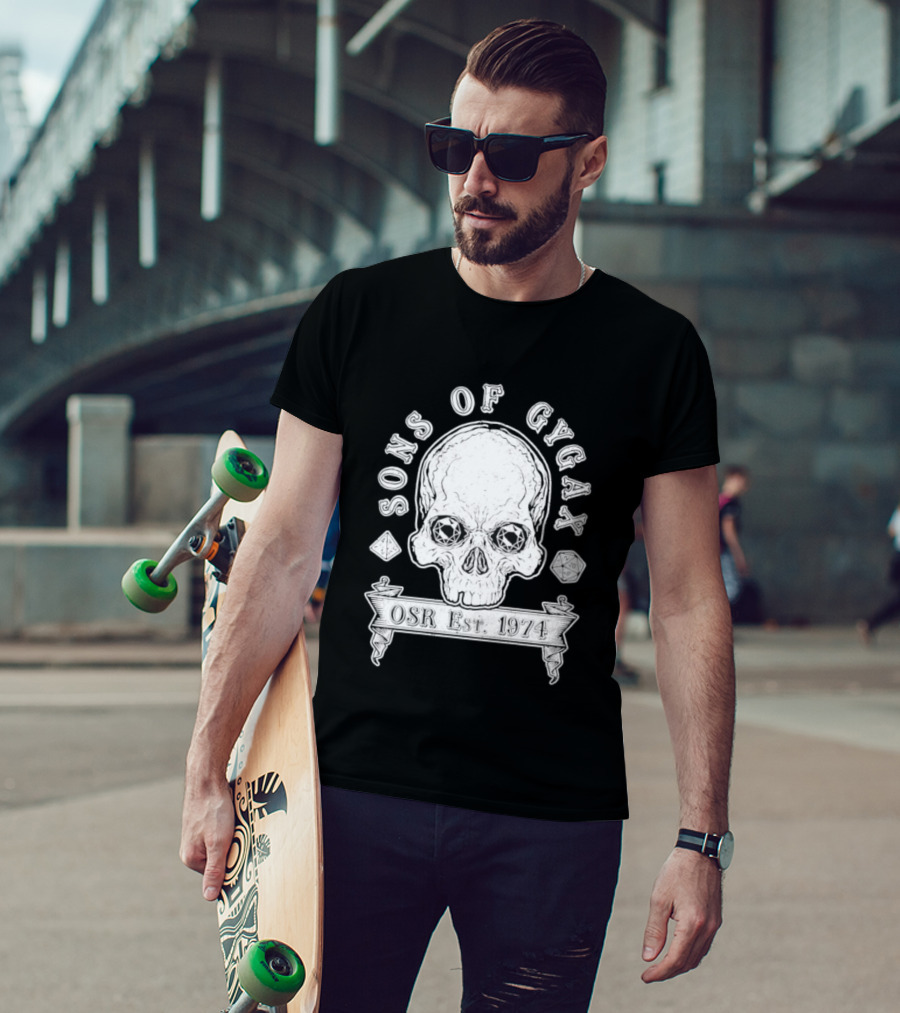 Sons Of Gygax OSR Est 1974 Skull T-Shirt