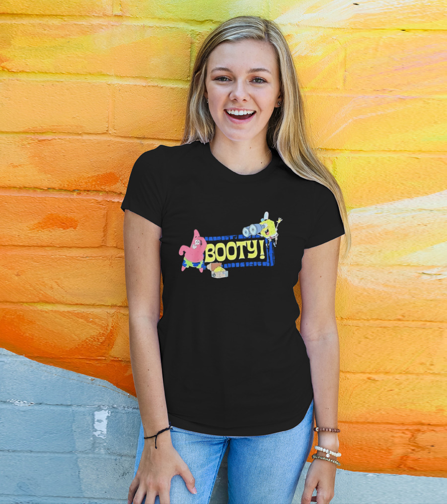 Sponge And Patrick Star Booty Treasure Hunt Adventure T-Shirt