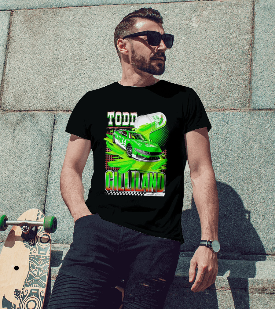 Todd Gilliland NASCAR 34 Pickle Juice Racing Car Victory 2026 T-Shirt