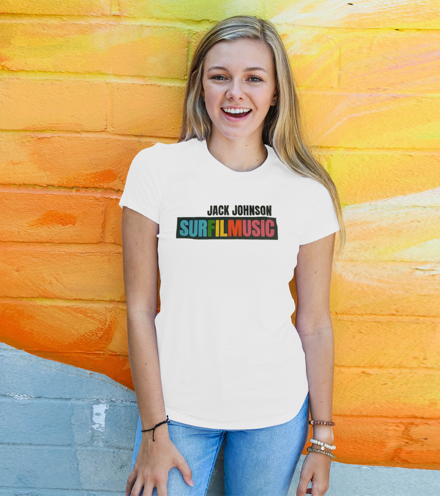 Jack Johnson Surfilmusic Tour 2026 Colorful T-Shirt