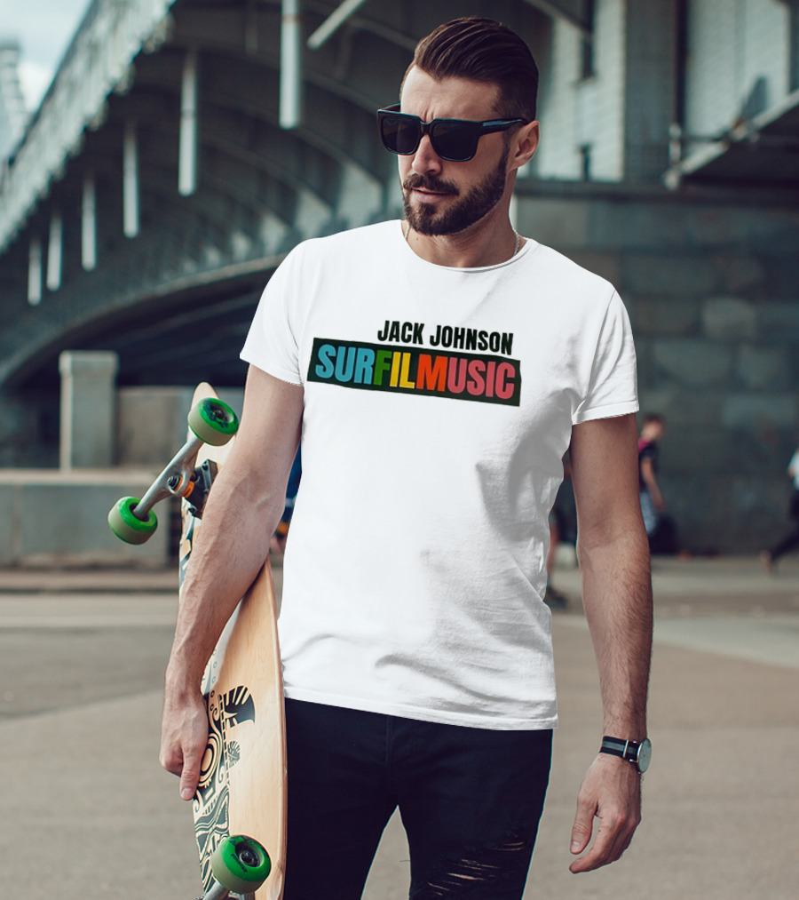 Jack Johnson Surfilmusic Tour 2026 Colorful T-Shirt