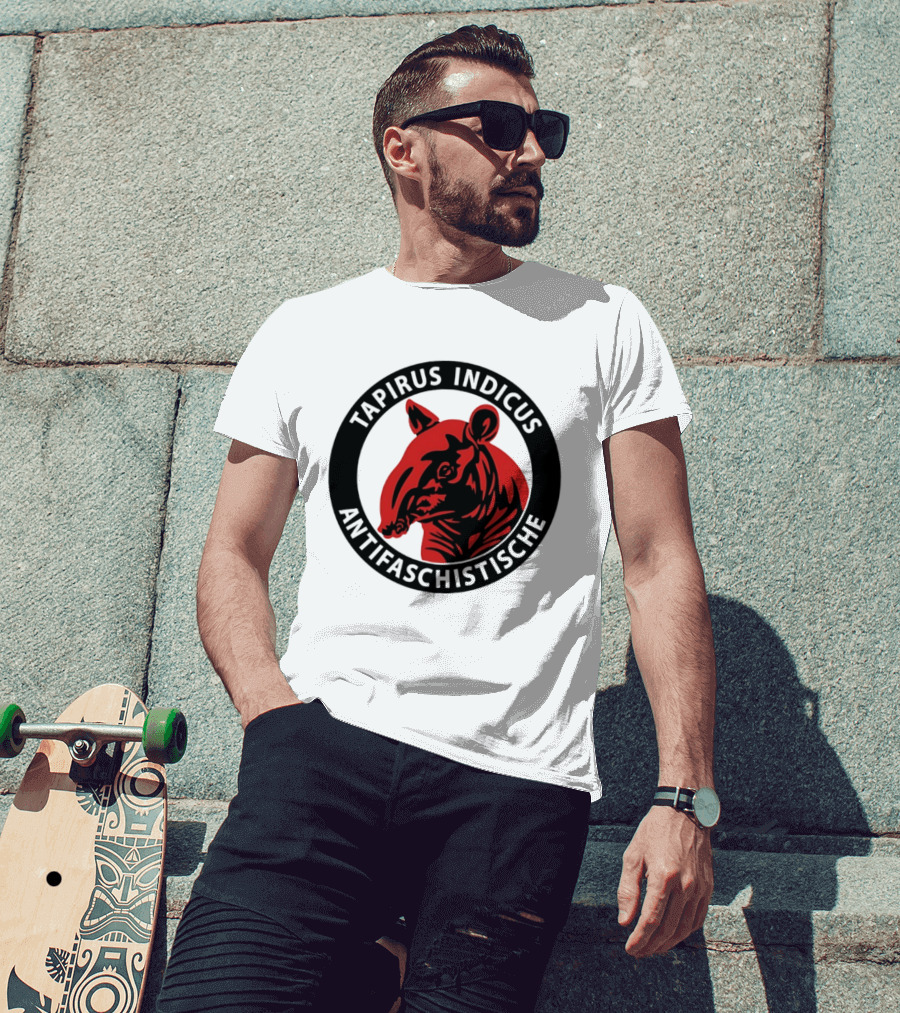 Tapirus Indicus Antifaschistische Antifa T-Shirt