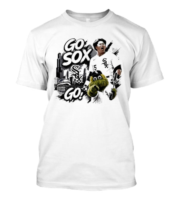 Yoshinobu Yamamoto Number 15 Chicago White Sox Go Sox Go T-Shirt