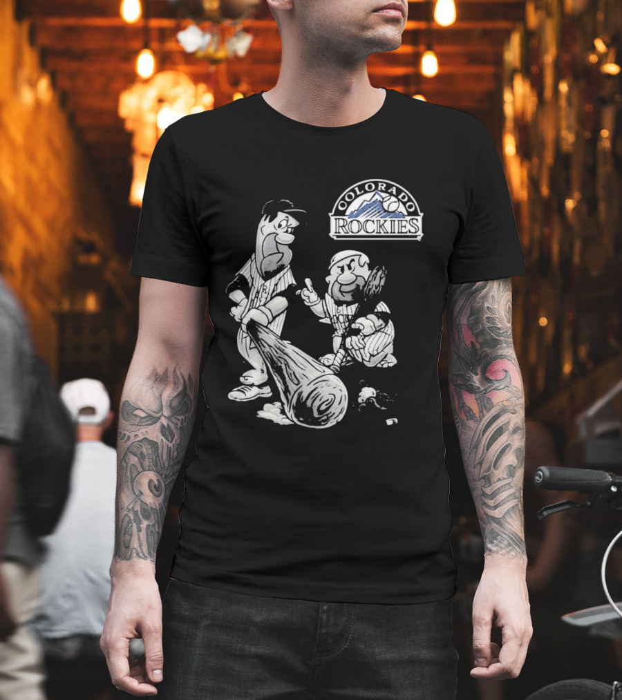 Colorado Rockies 2026 Flintstones Baseball T-Shirt