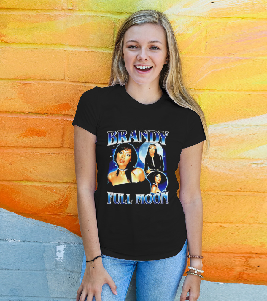 Brandy Full Moon Y2K R&B Music T-Shirt