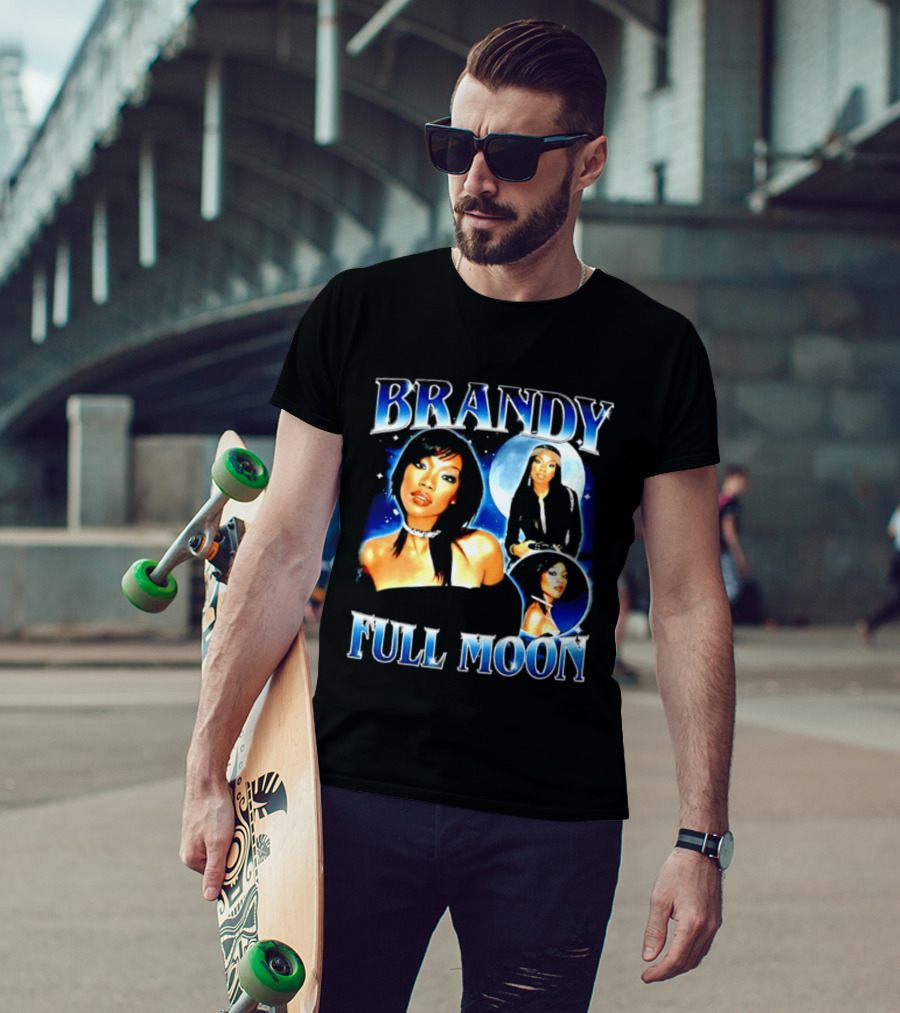 Brandy Full Moon Y2K R&B Music T-Shirt