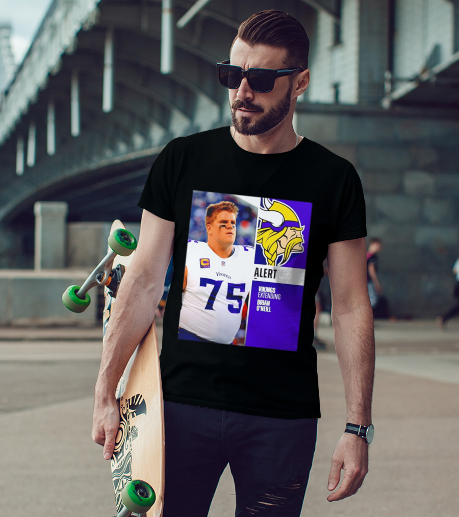 Alert Vikings Extending Brian O'Neill 75 T-Shirt
