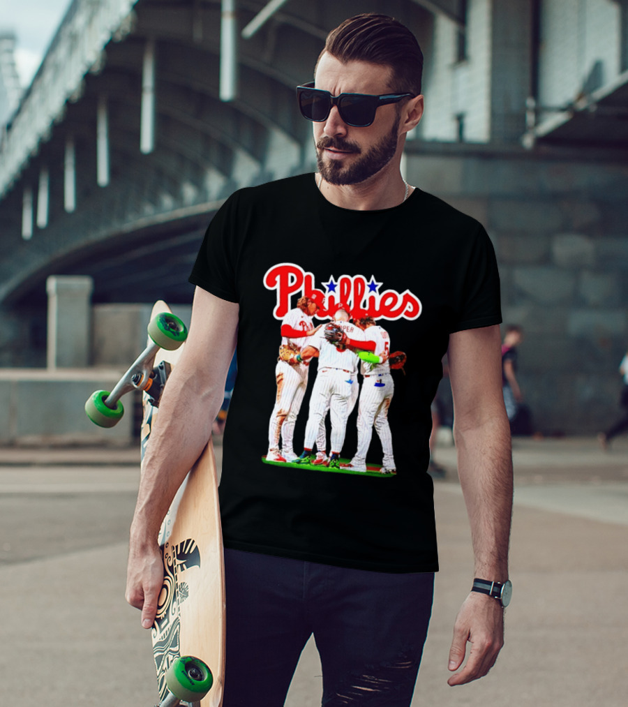 Bryce Harper Alec Bohm Edmundo Sosa Bryson Stott Philadelphia Phillies Team Unity T-Shirt