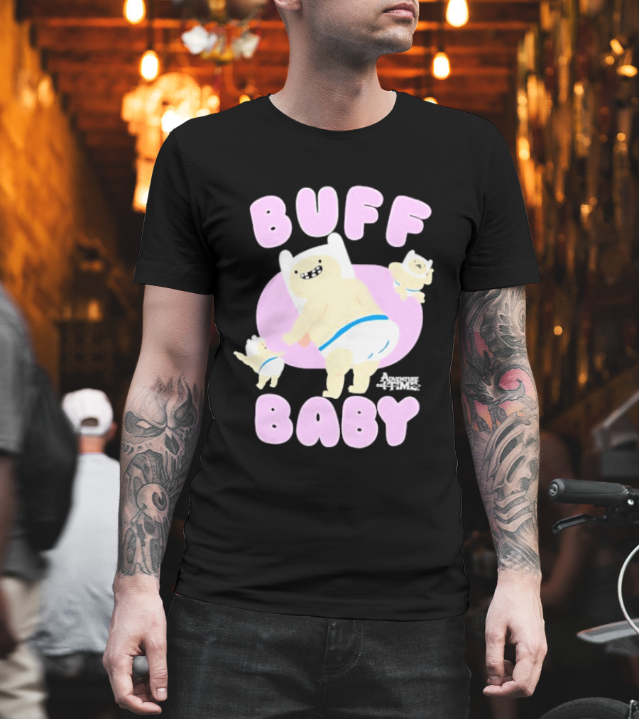 Buff Baby Adventure Time Finn The Human Dancing Babies T-Shirt