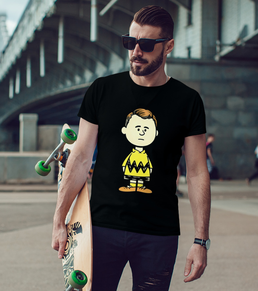 Charlie Brown Kirk Peanuts Style Character Fusion T-Shirt