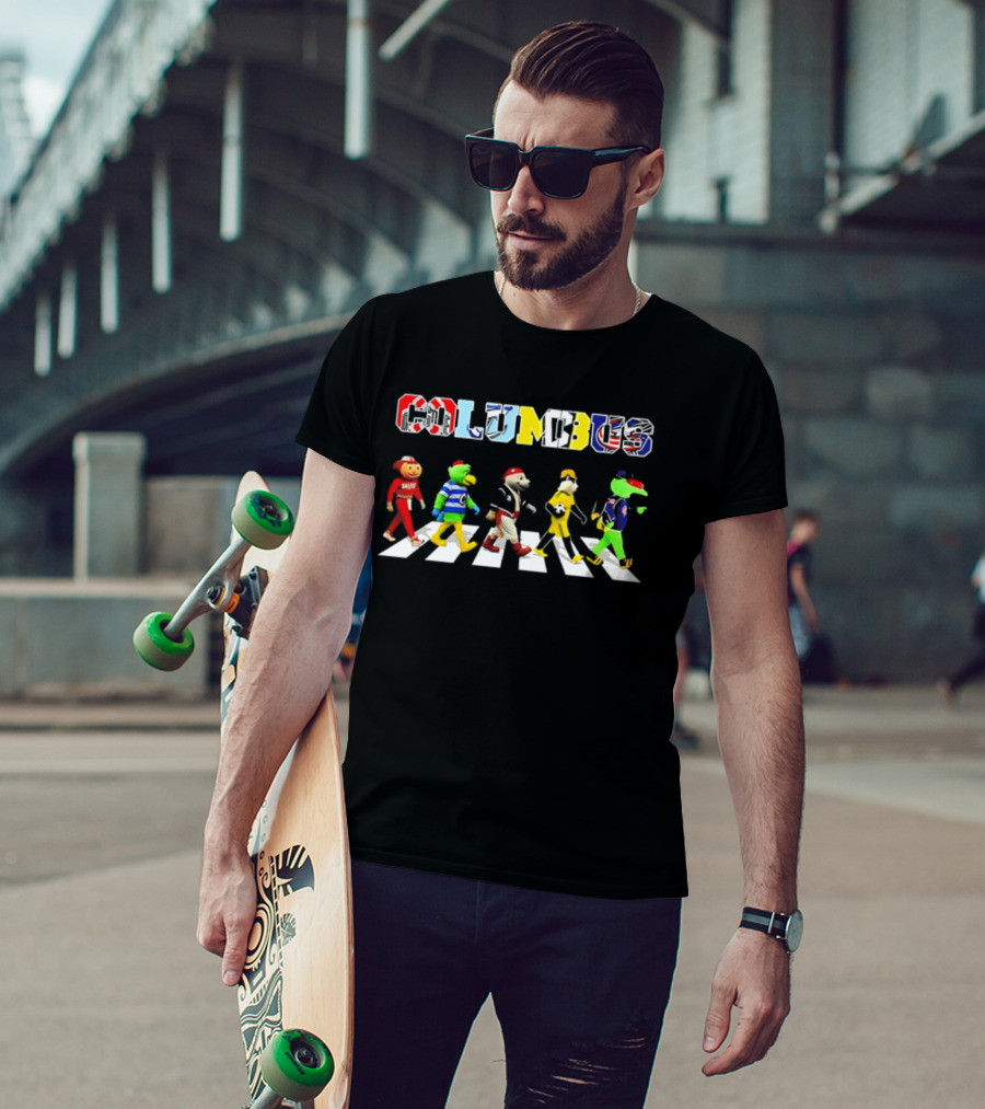 Columbus Mascots Abbey Road 2026 Sports Team Walk T-Shirt