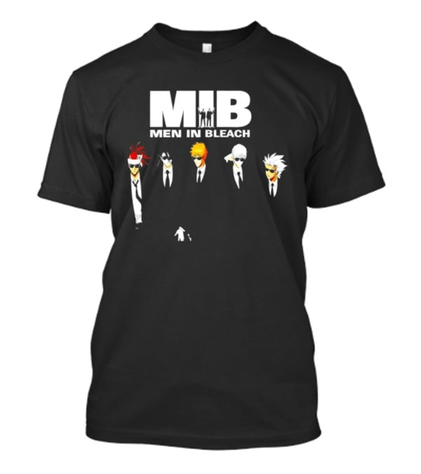 MIB Men In Bleach Crossover Men In Black International X Bleach Characters T-Shirt