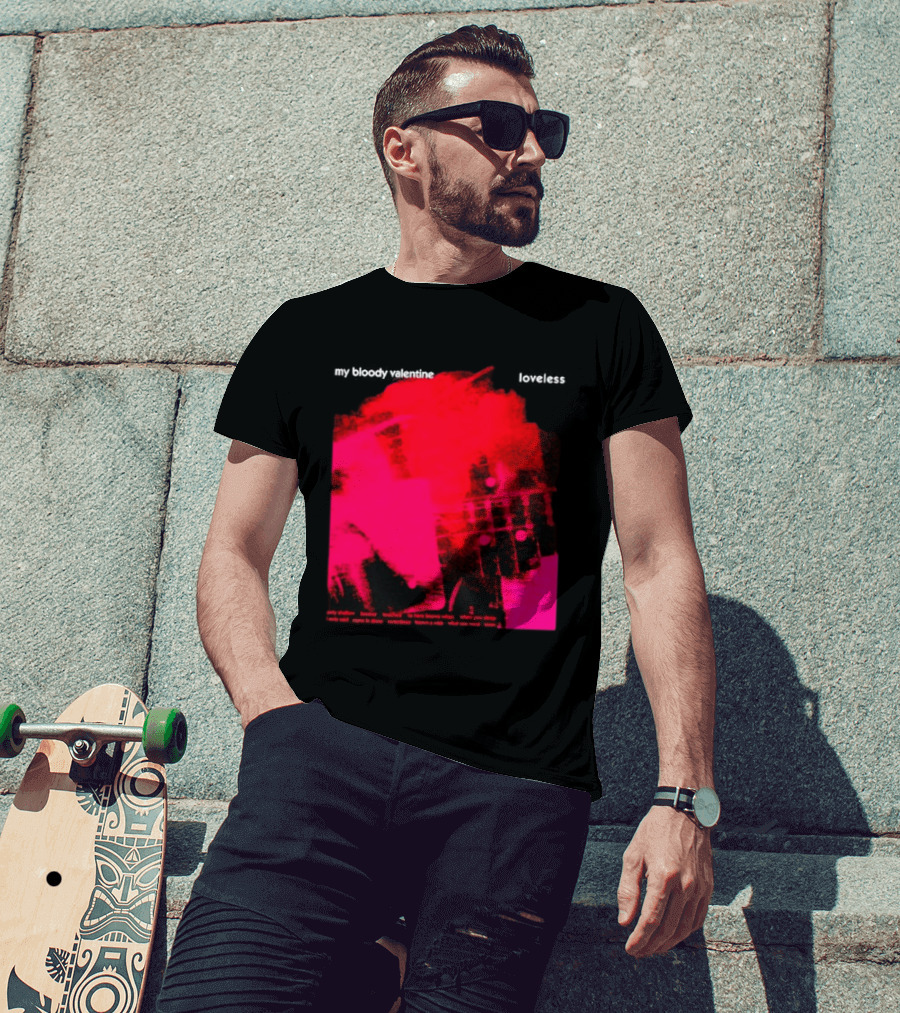 My Bloody Valentine Loveless Album Cover Classic Shoegaze Music Fan Favorite T-Shirt