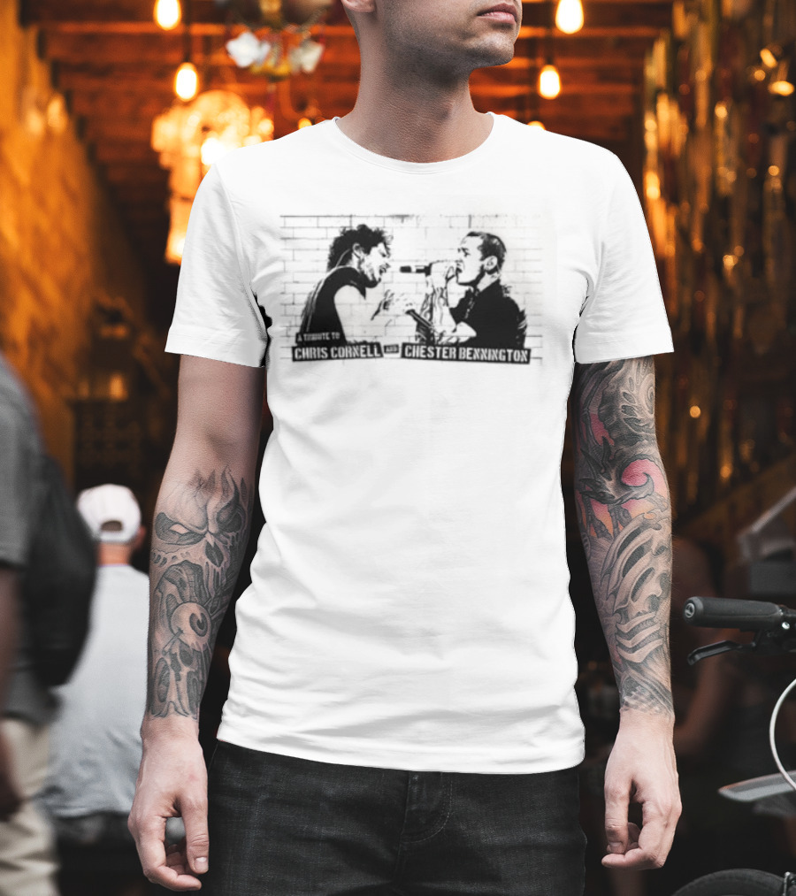Chris Cornell Chester Bennington Tribute Darkness T-Shirt