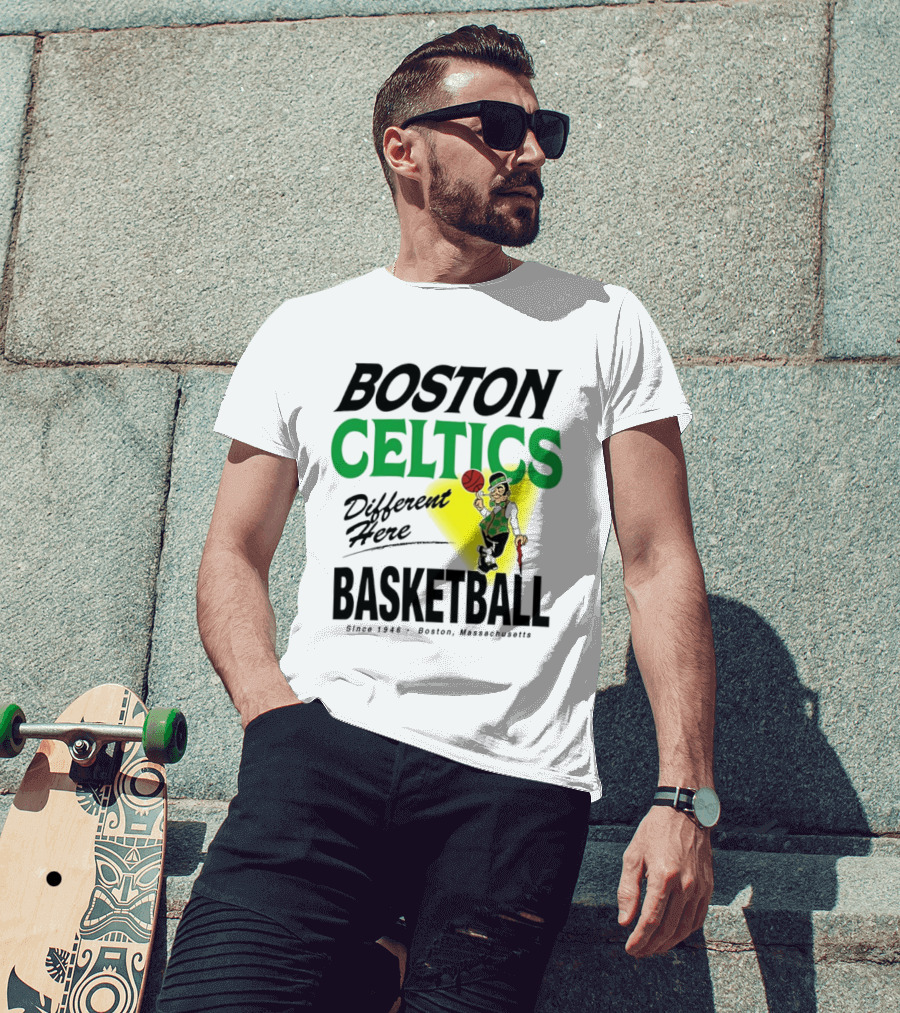 Boston Celtics Basketball Different Here Since 1946 Boston Massachusetts T-Shirt