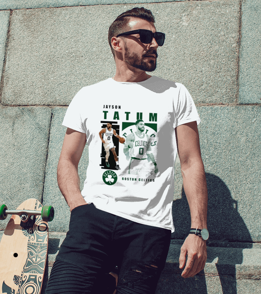Boston Celtics Jayson Tatum Highlights Celtics Player 0 Signature T-Shirt