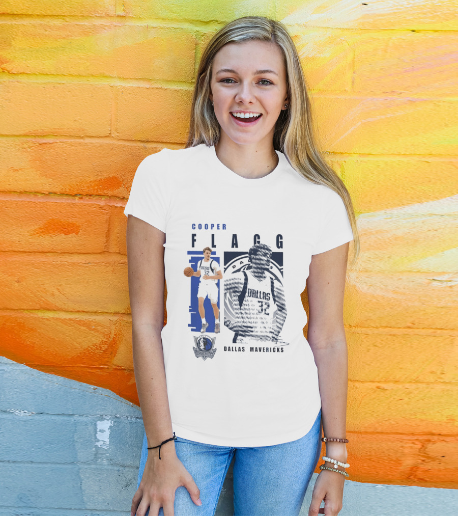 Cooper Flagg Dallas Mavericks Highlights 2026 Signatures T-Shirt