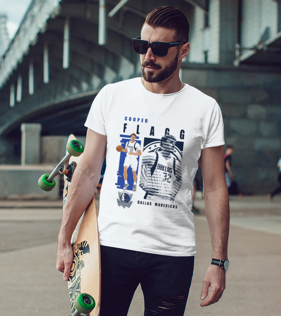 Cooper Flagg Dallas Mavericks Highlights 2026 Signatures T-Shirt