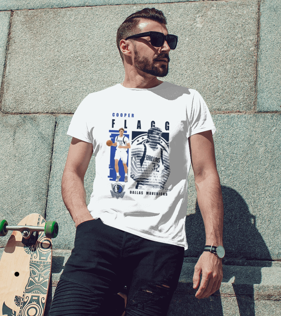 Cooper Flagg Dallas Mavericks Highlights 2026 Signatures T-Shirt