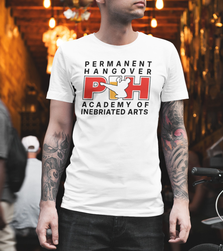 Permanent Hangover PIH Academy Of Inebriated Arts T-Shirt