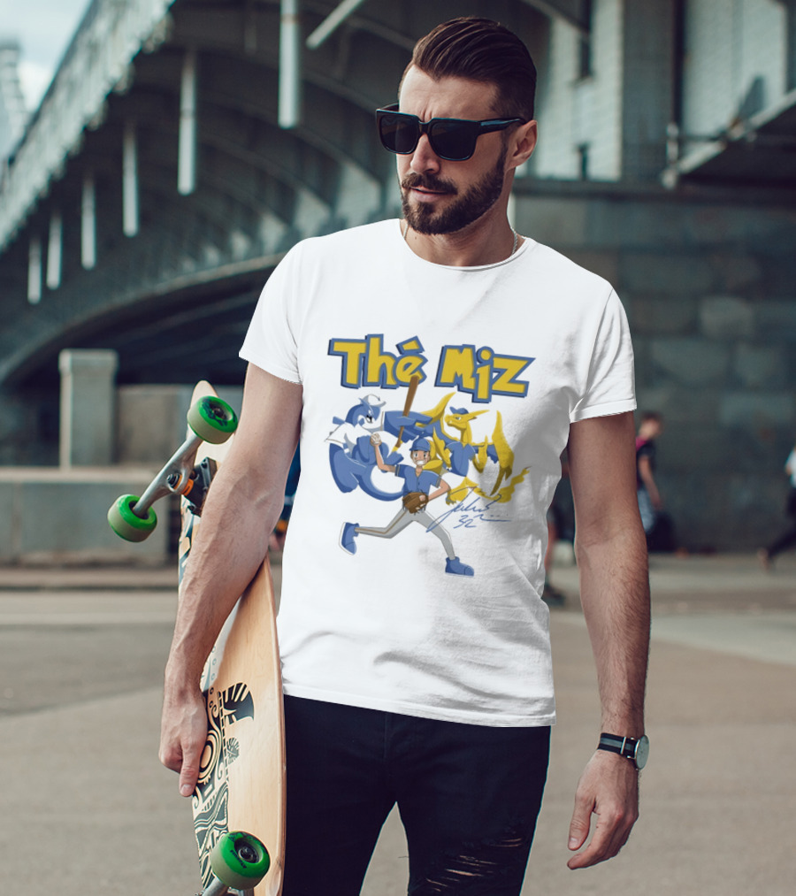 The Miz Milwaukee Brewers Pokemon Crossover Animated T-Shirt
