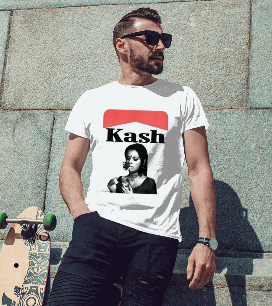 Mumtaz Kash Marlboro Iconic Red Collar T-Shirt