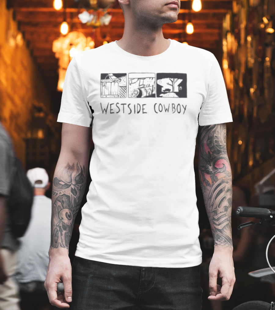 Westside Cowboy Store Graphic Blocks White T-Shirt