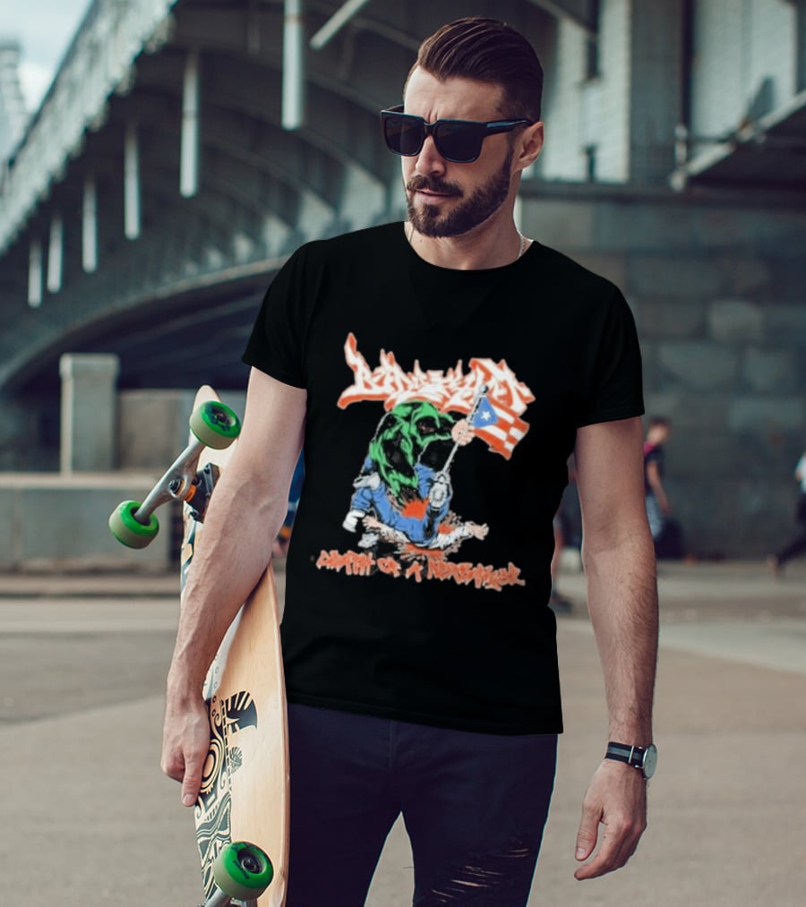 Death Of A Netbanger Puerto Rican Flag Street T-Shirt