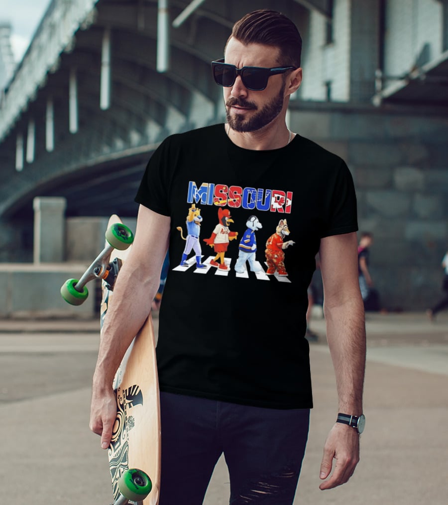 Missouri Sports Mascots Abbey Road Walk 2026 T-Shirt