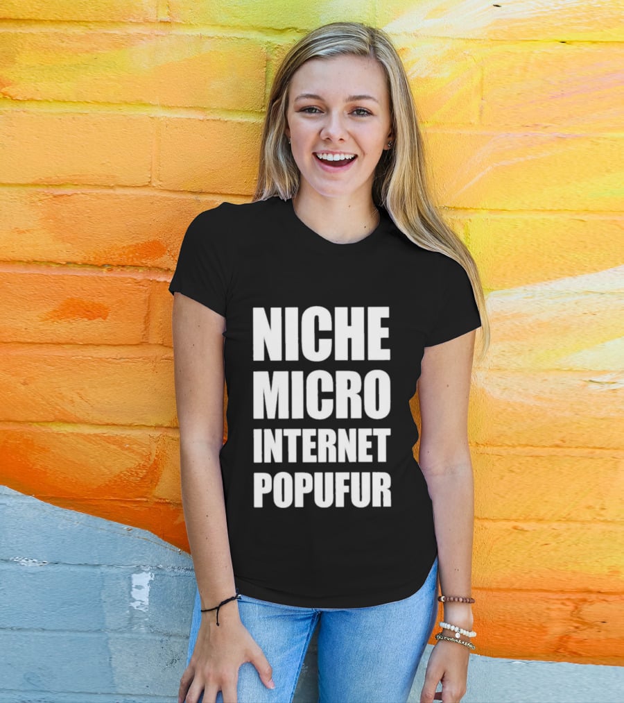 Niche Micro Internet Popufur Trendy Expression T-Shirt