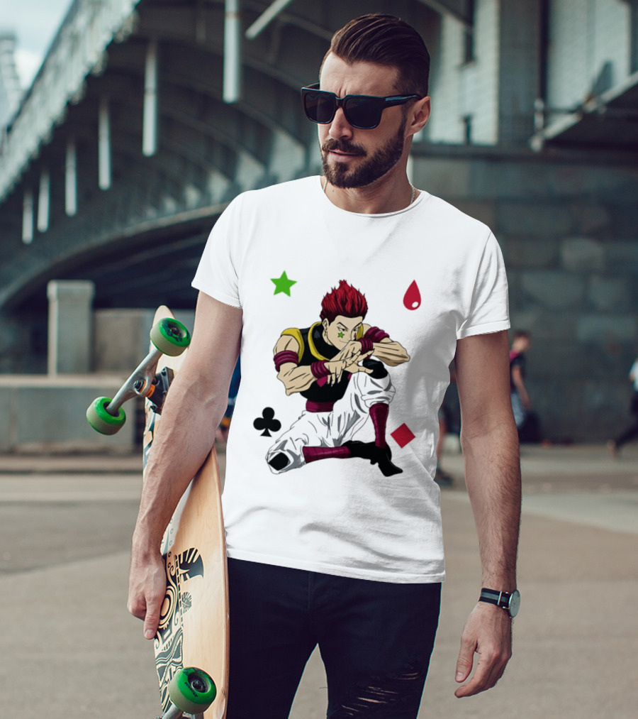 Hisoka Morow Playing Card Suit Symbols Hunter X Hunter T-Shirt