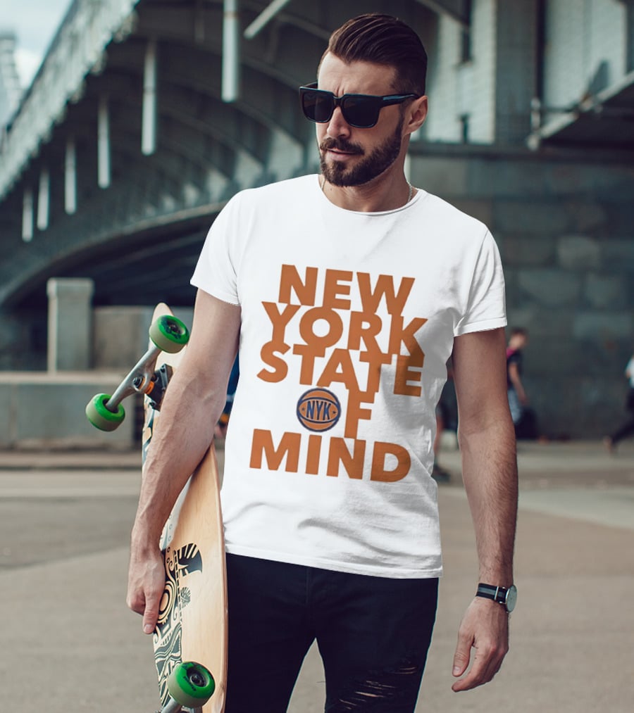 New York State Of Mind NYC Basketball T-Shirt