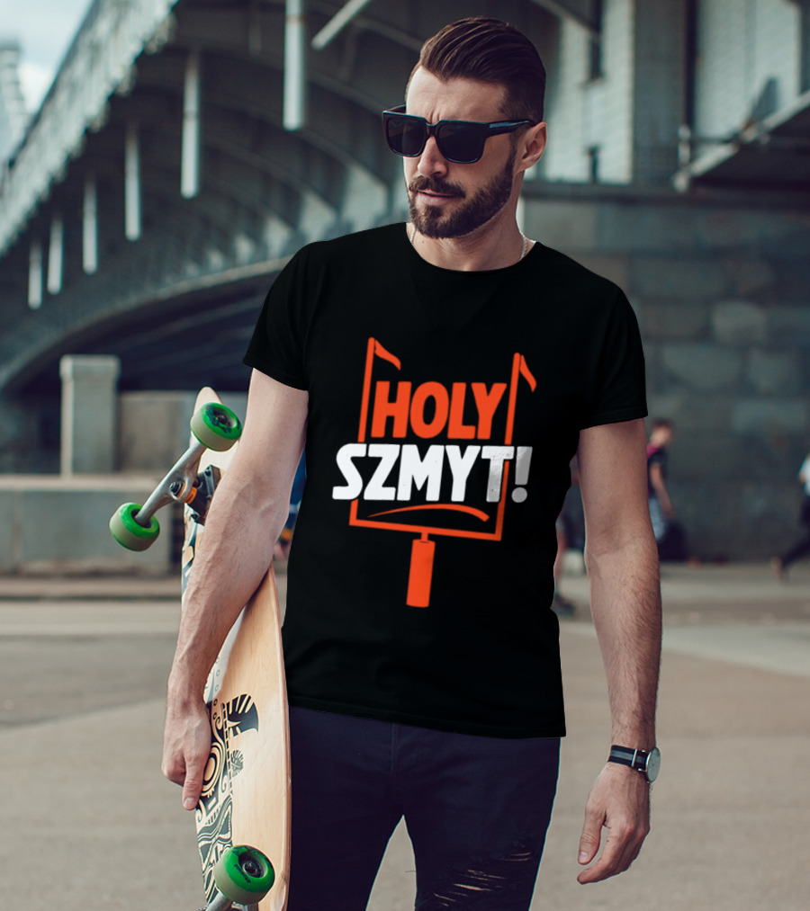Andre Szmyt Holy Szmyt Cleveland Browns Football Uprights T-Shirt