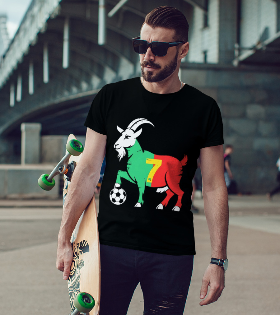Cristiano Ronaldo GOAT 7 Portugal Soccer T-Shirt