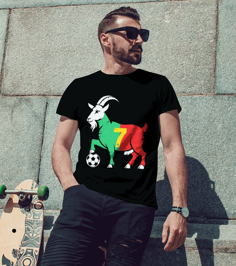 Cristiano Ronaldo GOAT 7 Portugal Soccer T-Shirt