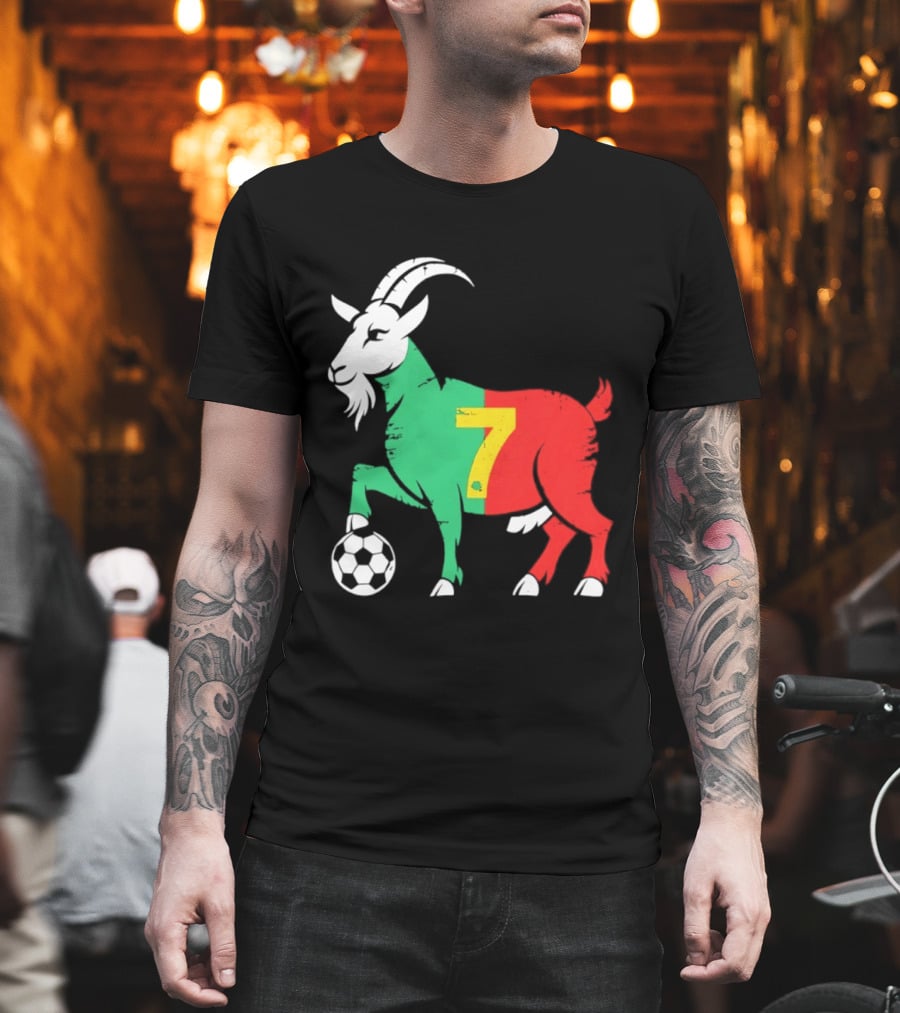 Cristiano Ronaldo GOAT 7 Portugal Soccer T-Shirt